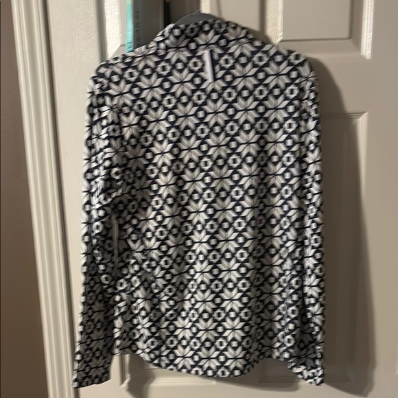 Navy and White Rhoback Quarter zip NEW WITH TAGS - Picture 5 of 5